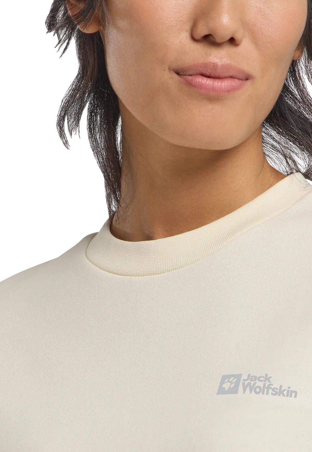 Jack Wolfskin Essential Crewneck W sweat femme coton