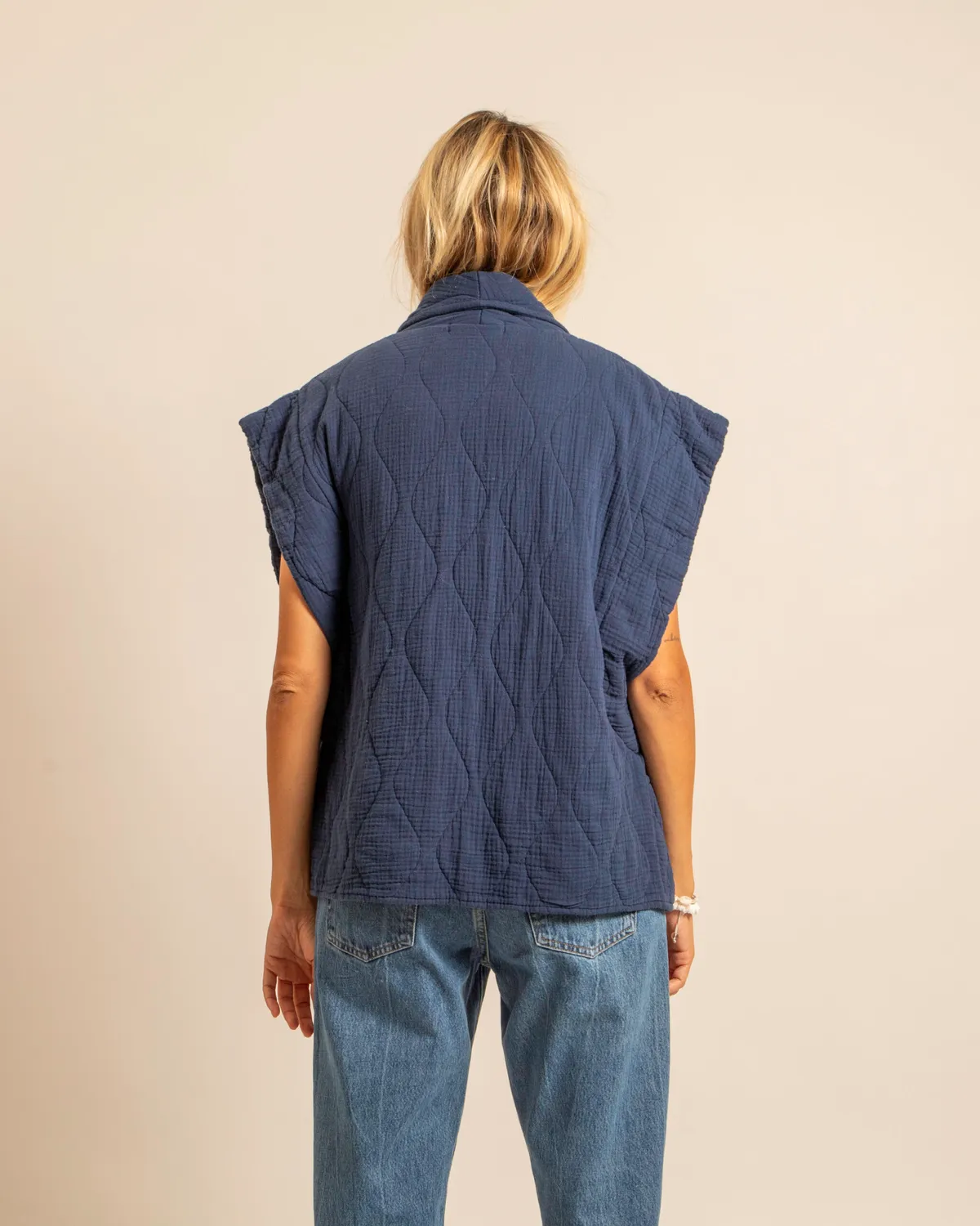 AOKYANOS Brooklyn gilet nuit double gaze coton