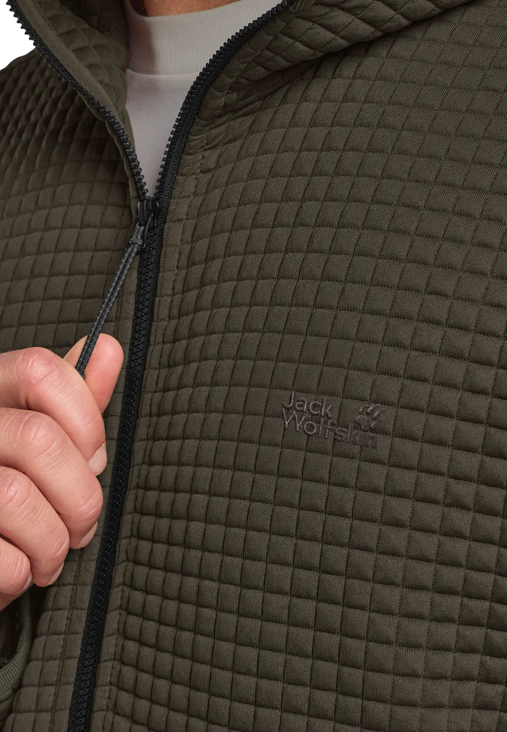 JACK WOLFSKIN MOGARI HOODED polaire homme zippée chaude
