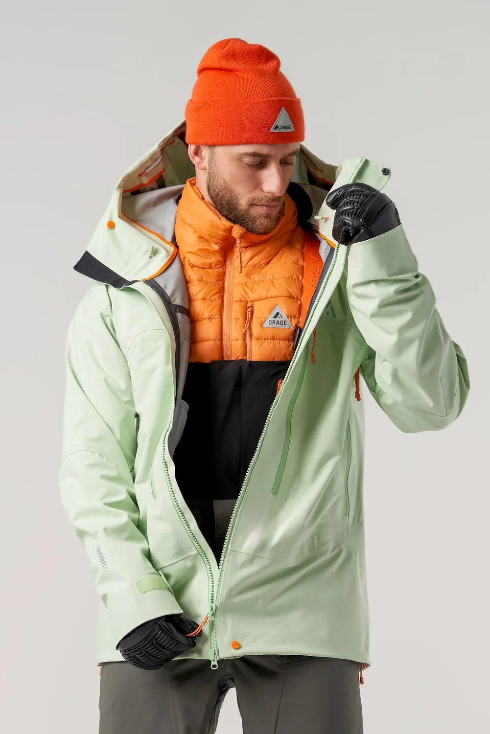 Orage MTN-X Spurr 3L veste imperméable homme Lichen