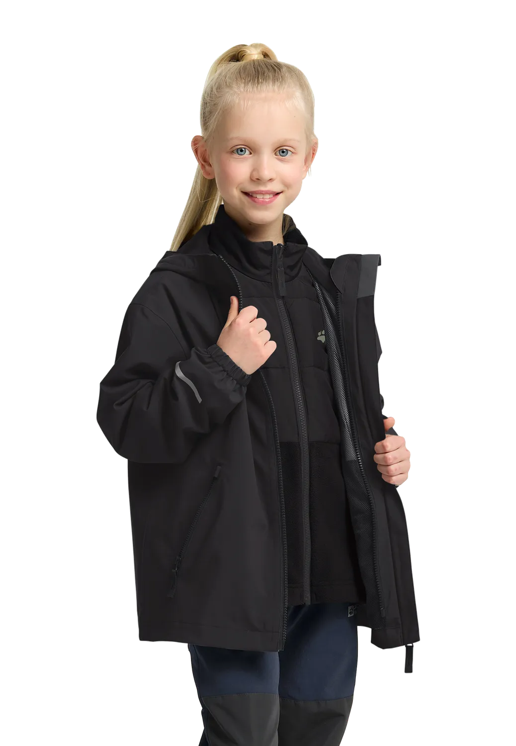Jack Wolfskin Hybrid 3in1 veste enfant imperméable