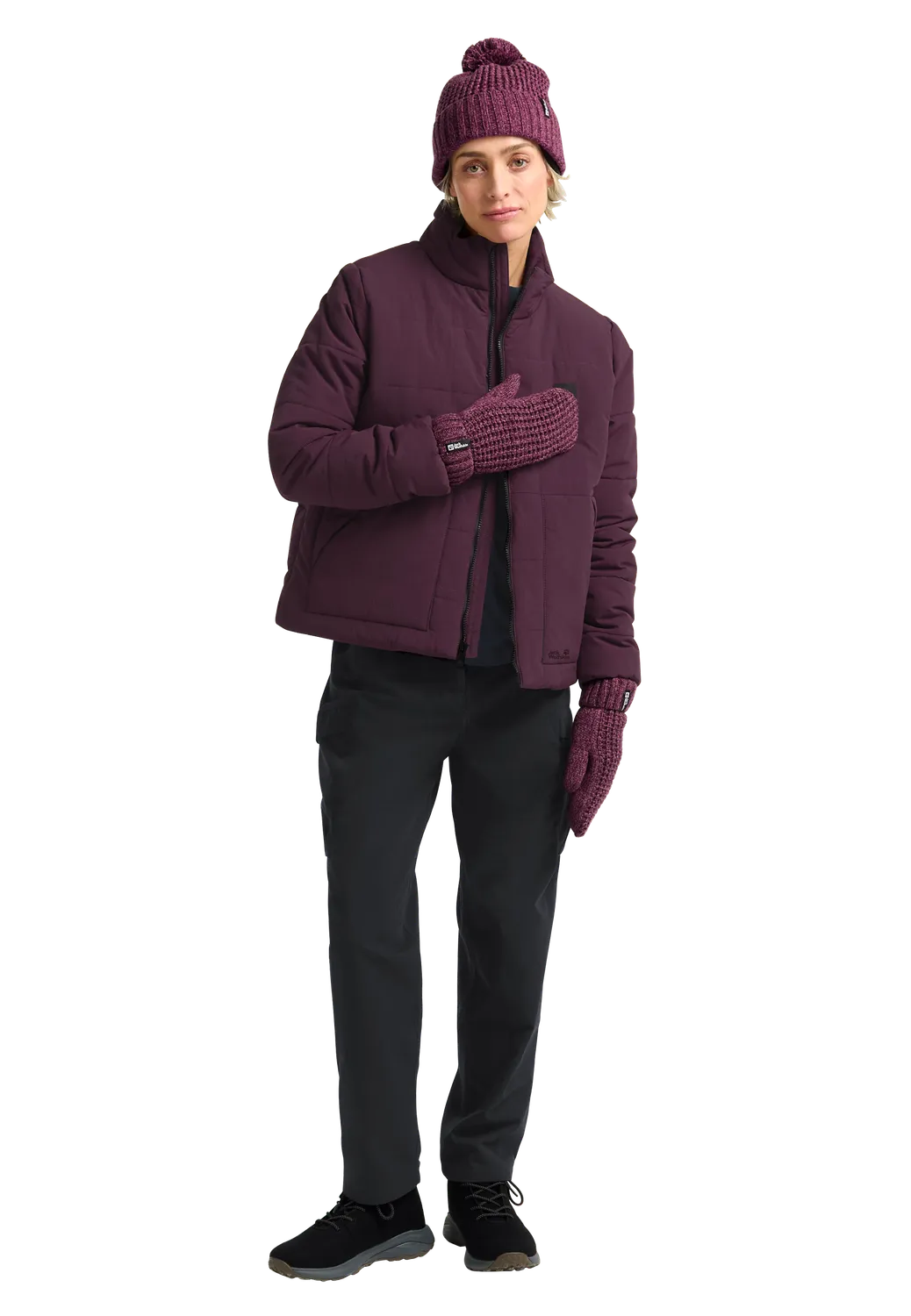 Jack Wolfskin Medley Knit Mitten W moufles chaudes doublées