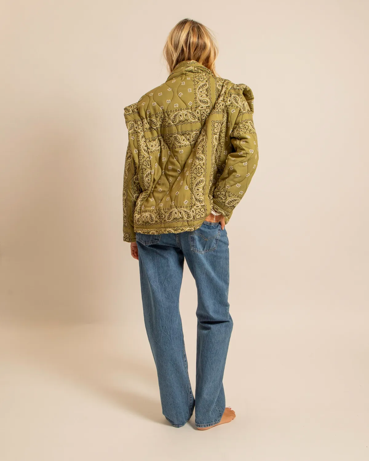 Aokyanos San Francisco Olive kimono coton taille unique