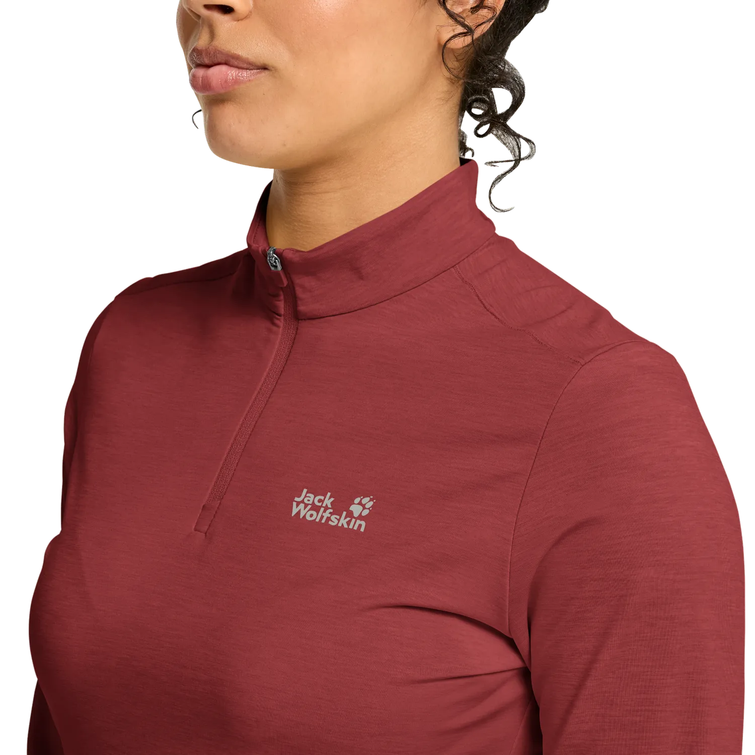 JACK WOLFSKIN TRAIL HZ W chemise femme zip
