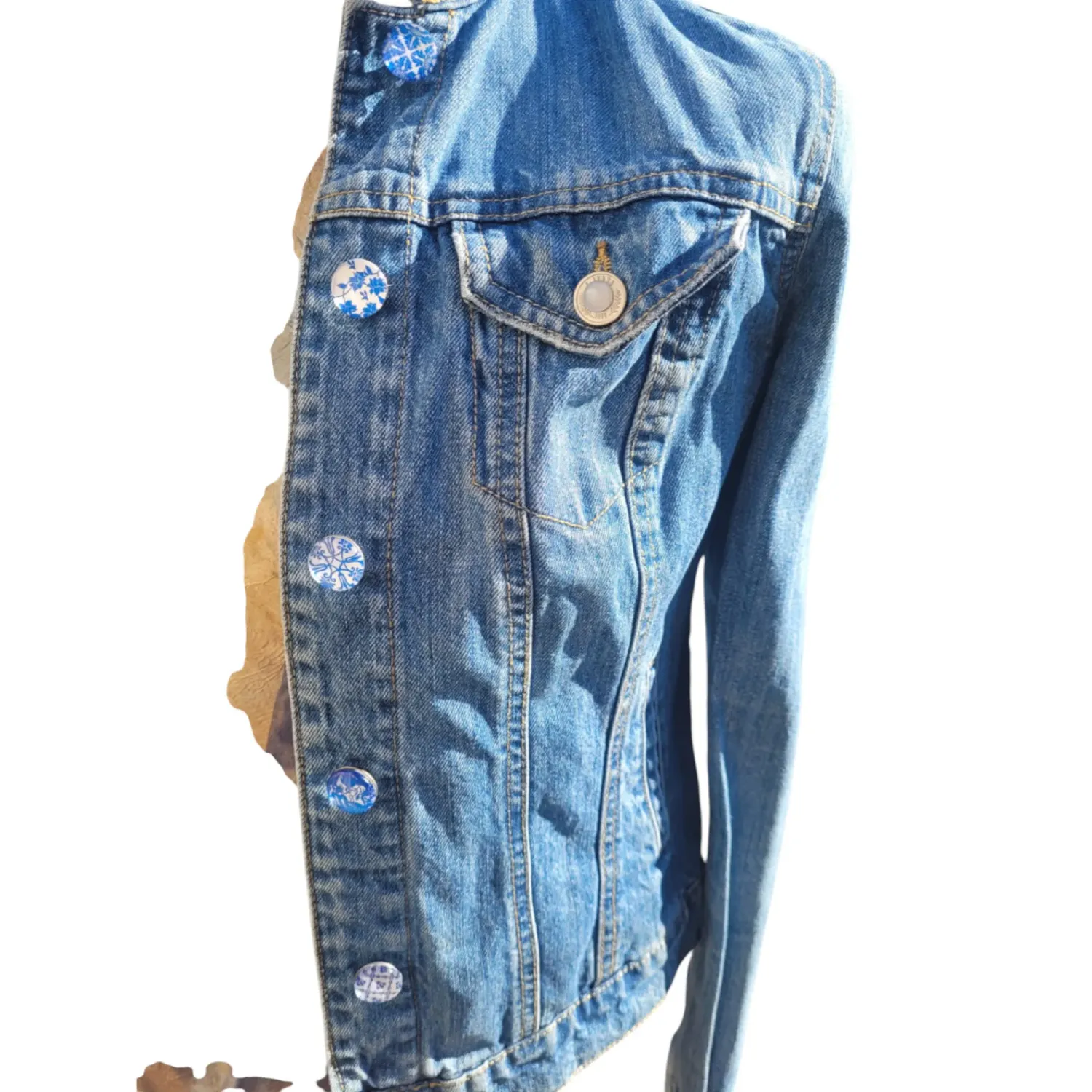 La Fée Bidule Bambita veste en jean bleu clair