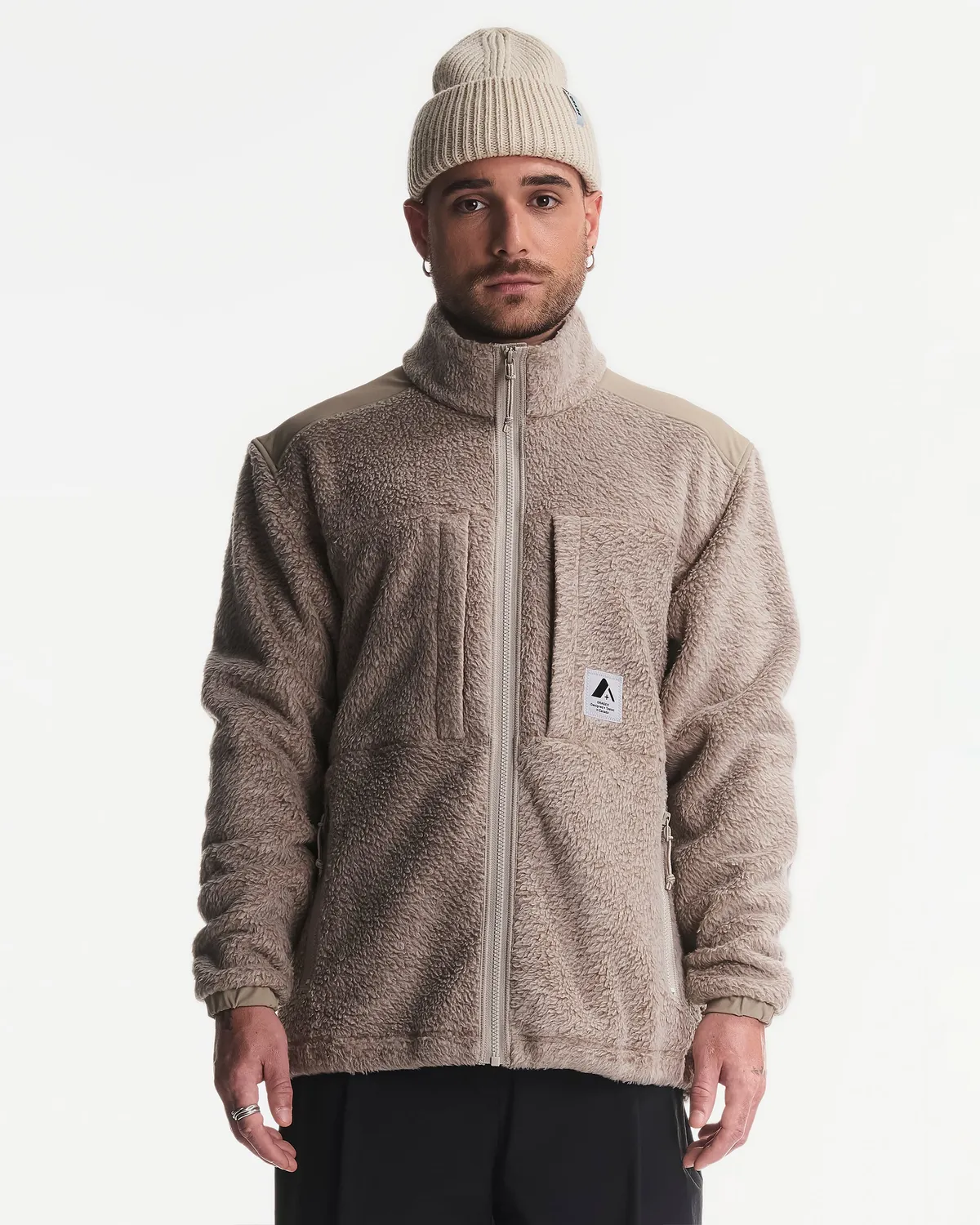 Orage Grizzly Pile veste polaire Dark Birch zippée