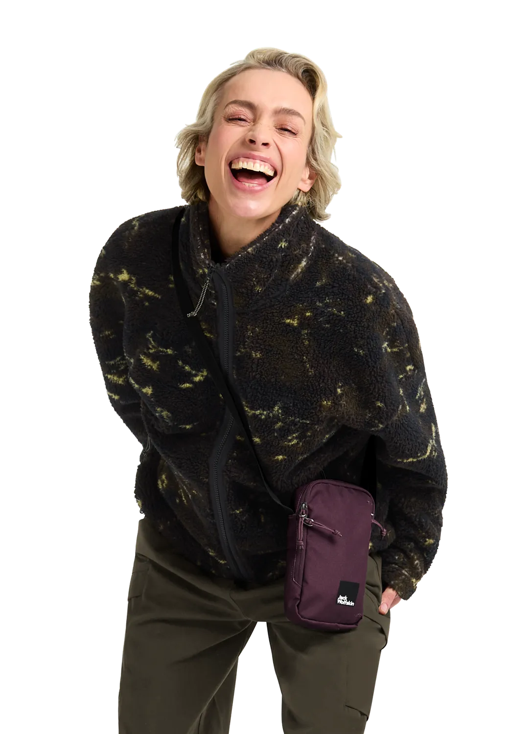 Jack Wolfskin Stone Lite AOP JKT W veste polaire femme imprimé