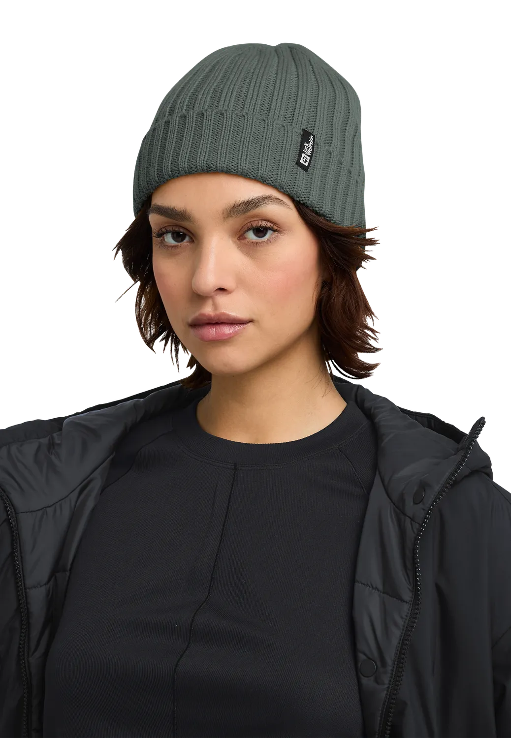 Jack Wolfskin Rib Knit bonnet chaud doublure polaire