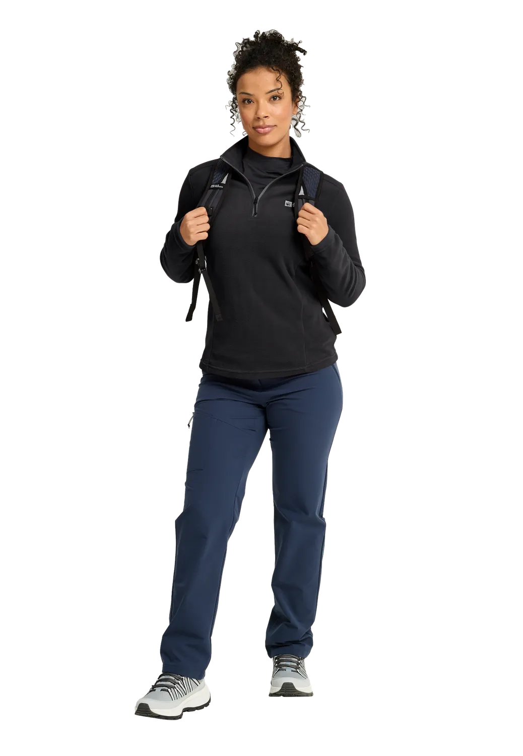 Jack Wolfskin Taunus HZ W polaire femme demi-zip respirante