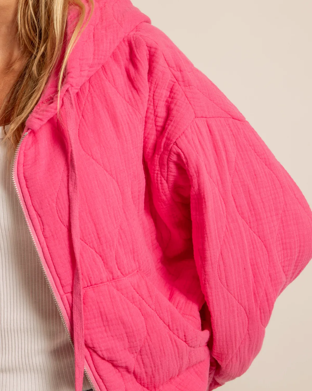 AOKYANOS Washington veste capuche fushia coton