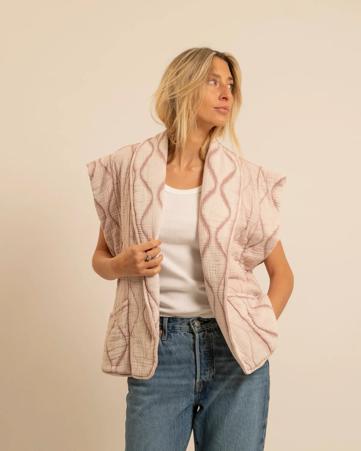 AOKYANOS Brooklyn Poudre kimono coton taille S-L