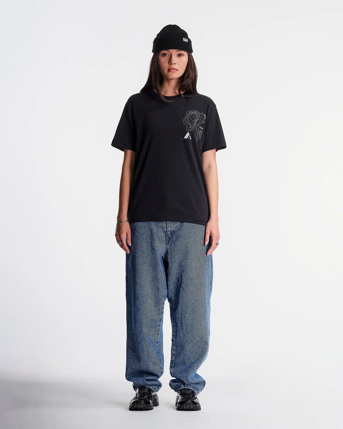 Orage Alpine Tee t-shirt noir coton bio