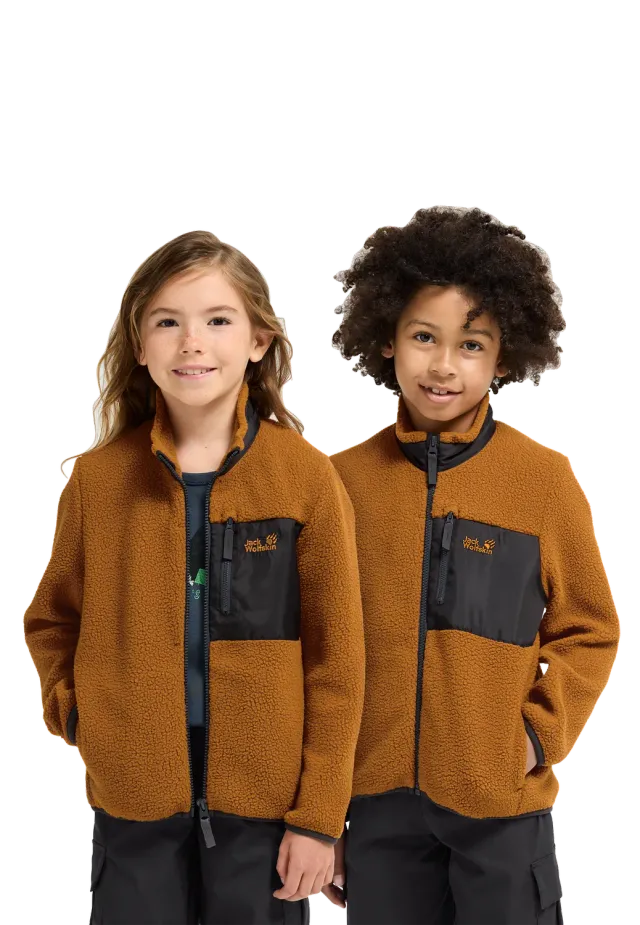 Jack Wolfskin Lite Curl FZ K veste polaire enfant chaude