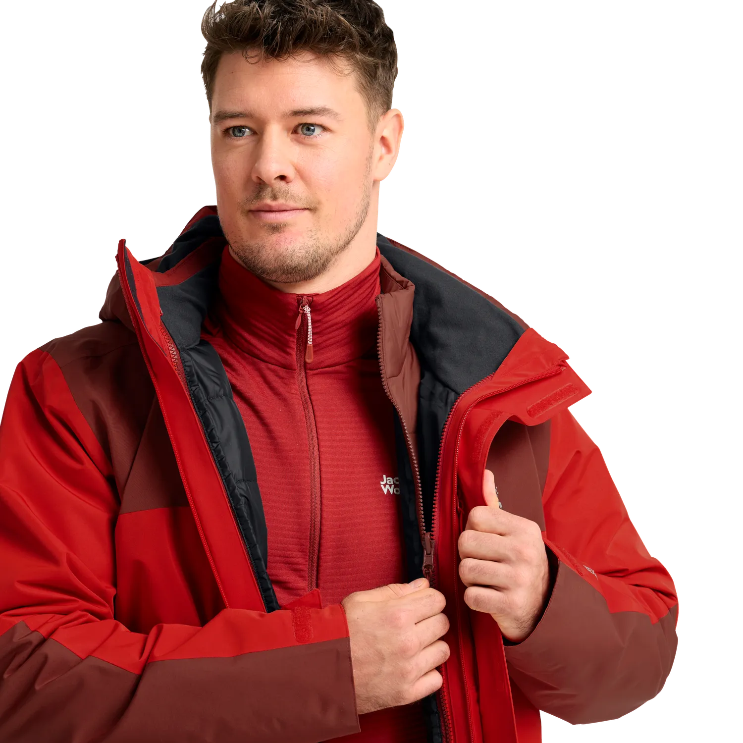 Jack Wolfskin Jasper Pro 3in1 Jkt M veste homme 3-en-1 imperméable