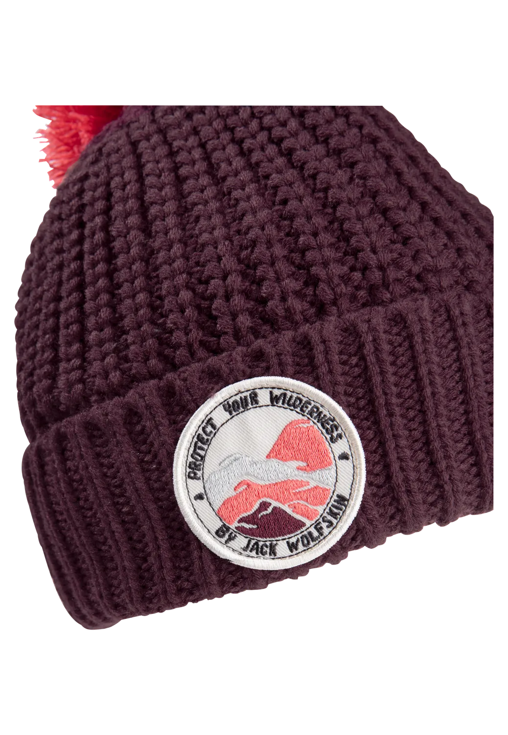 Jack Wolfskin Pompom Badge Beanie K bonnet enfant chaud
