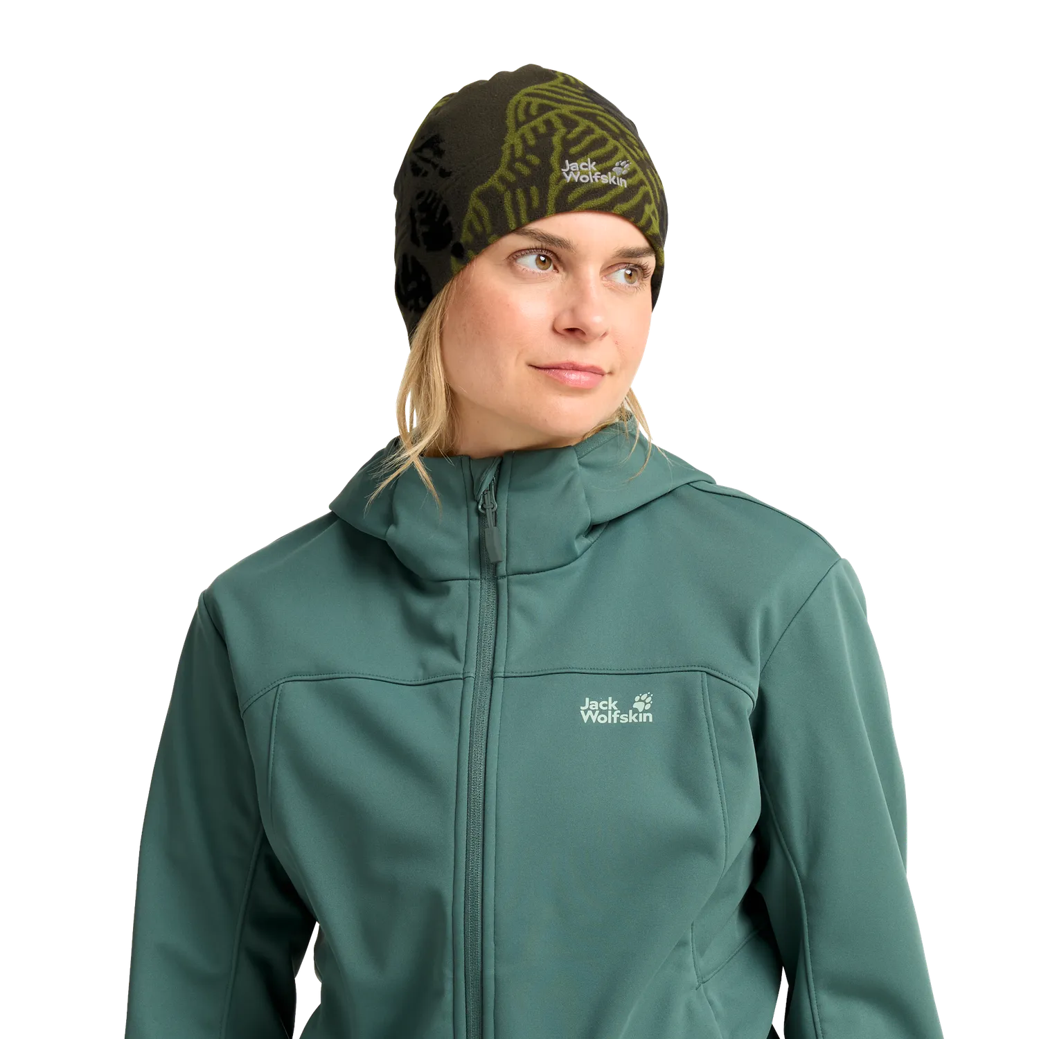 Jack Wolfskin Real Stuff Print Beanie bonnet polaire taille unique