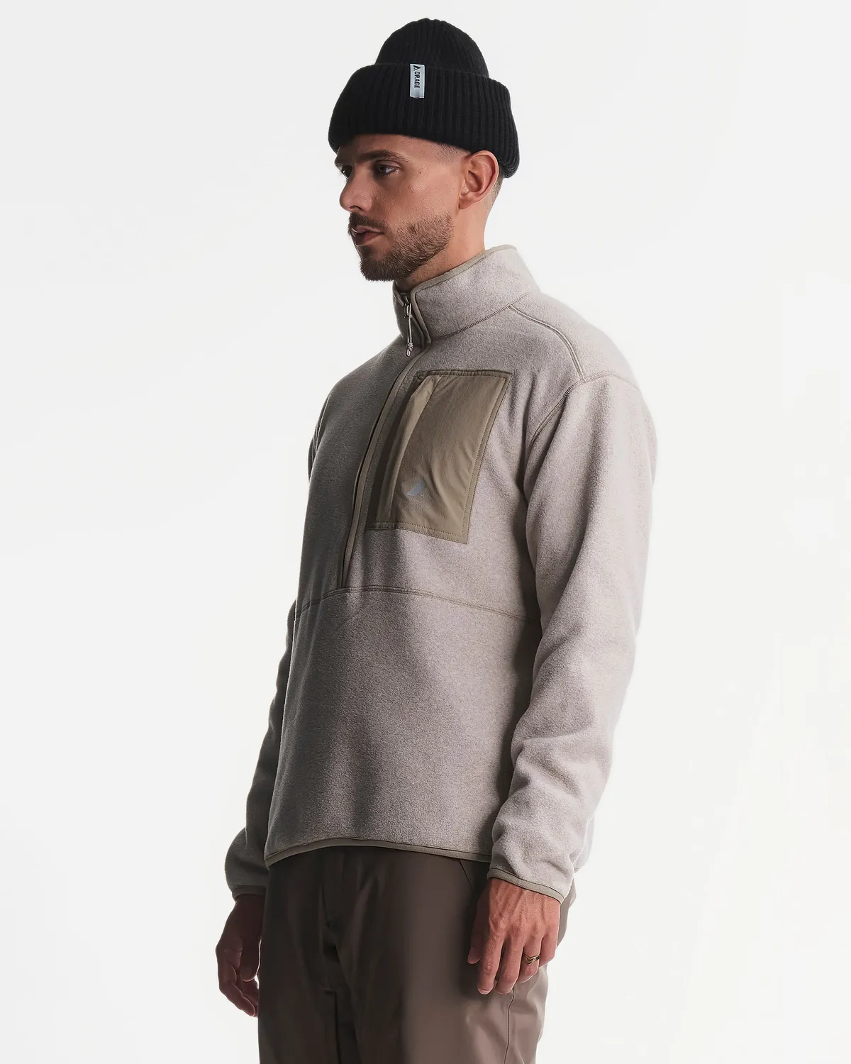 Orage Hunter R10201 polaire homme Dark Birch demi-zip
