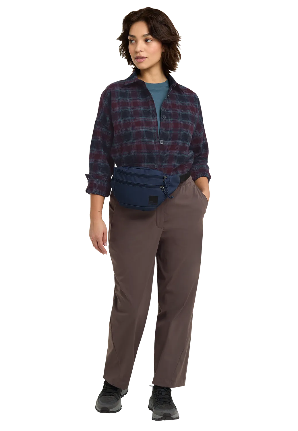 Jack Wolfskin Baja Flannel Shirt chemise femme coton