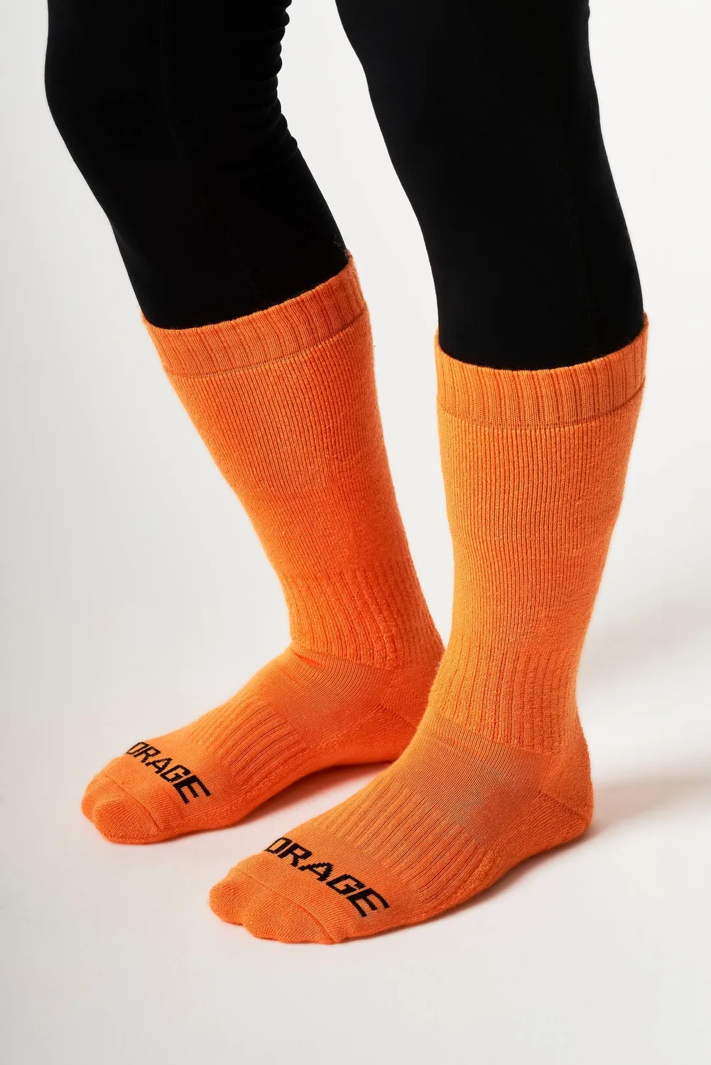 Orage Fernie N50920 chaussettes ski noir chaudes