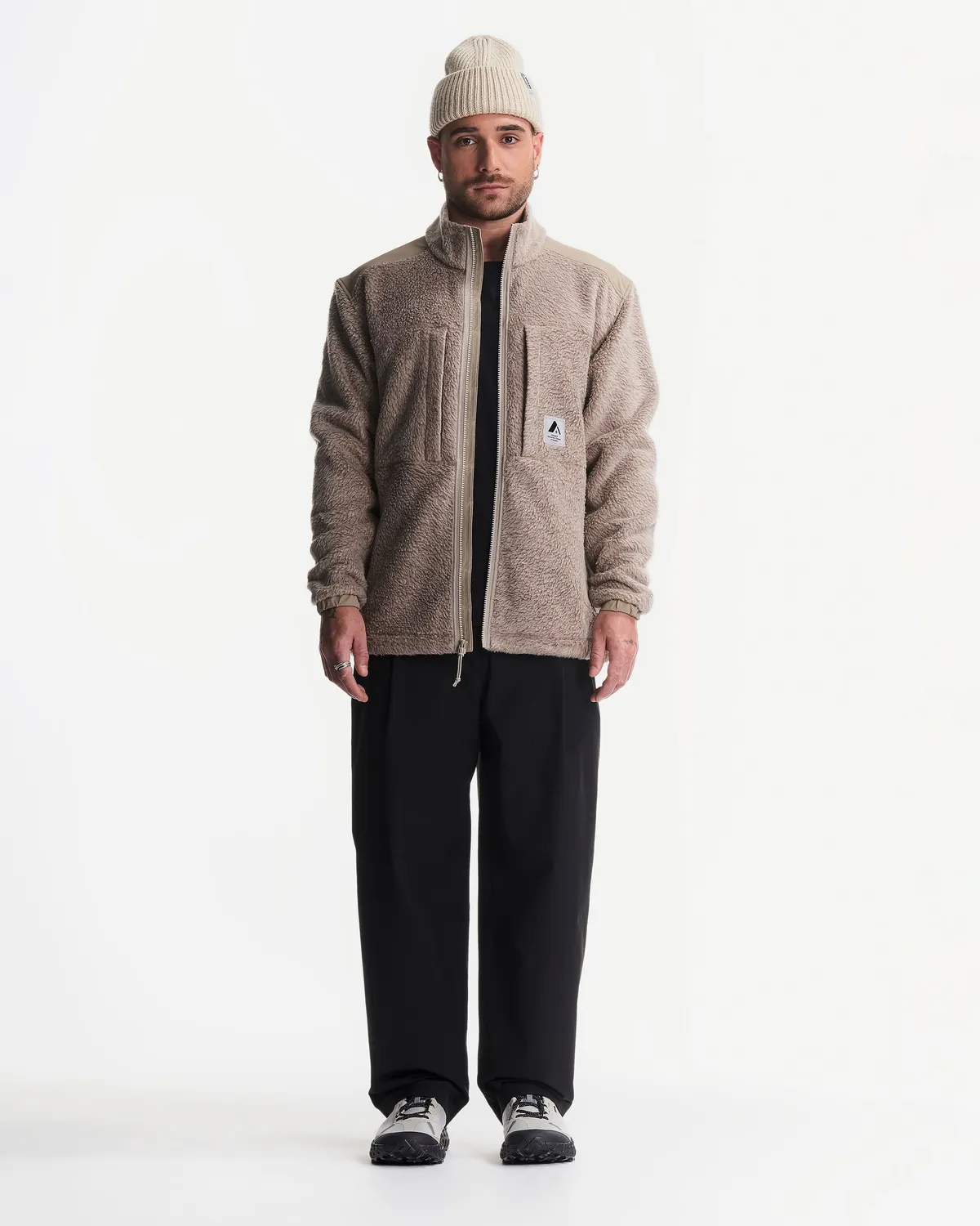 Orage Grizzly Pile veste polaire Dark Birch zippée