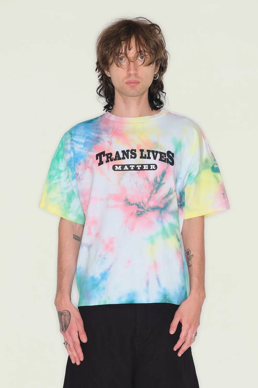 Jeanne Friot Trans Lives Matter t-shirt noir oversize coton