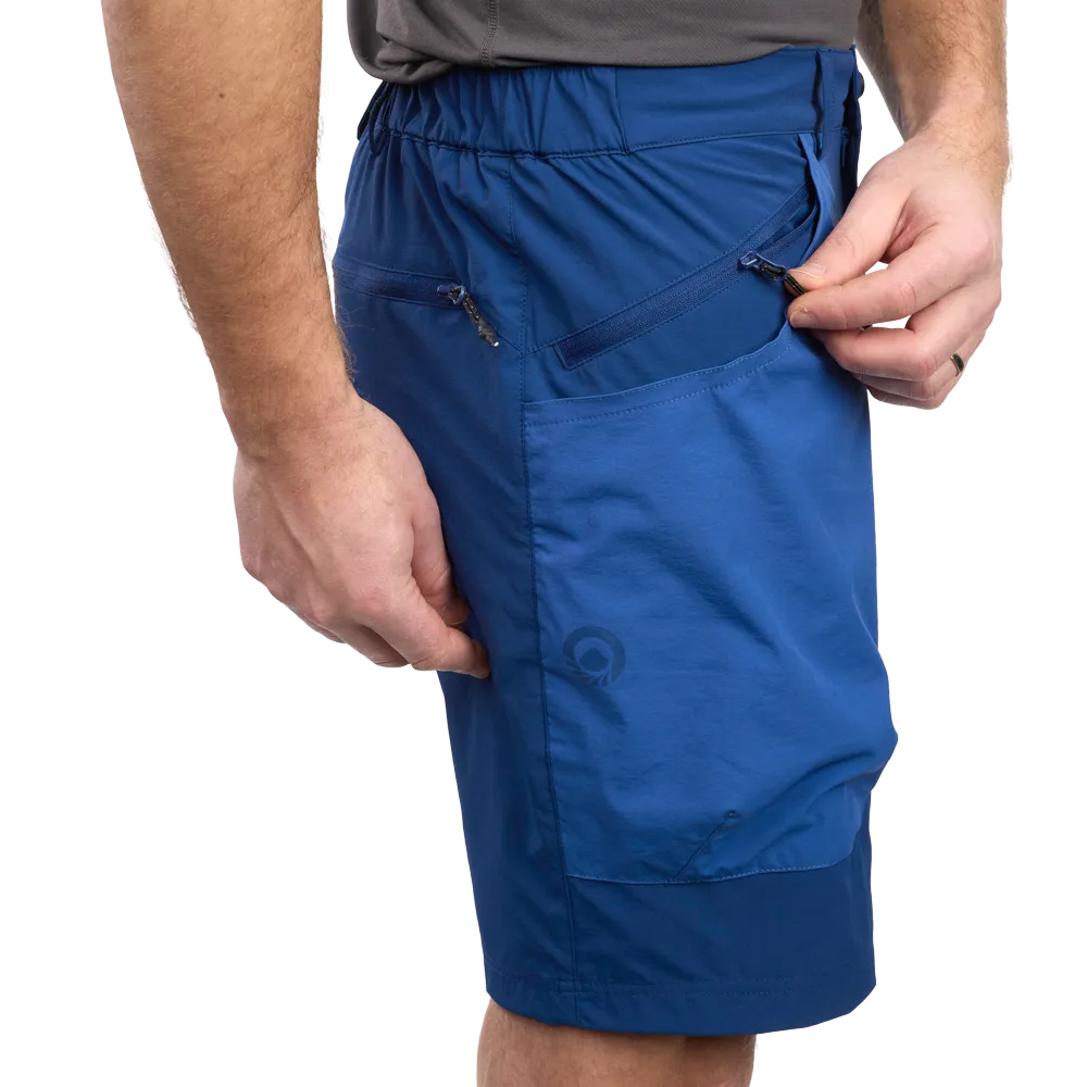 LHOTSE Salvo Navy short technique navy zippé