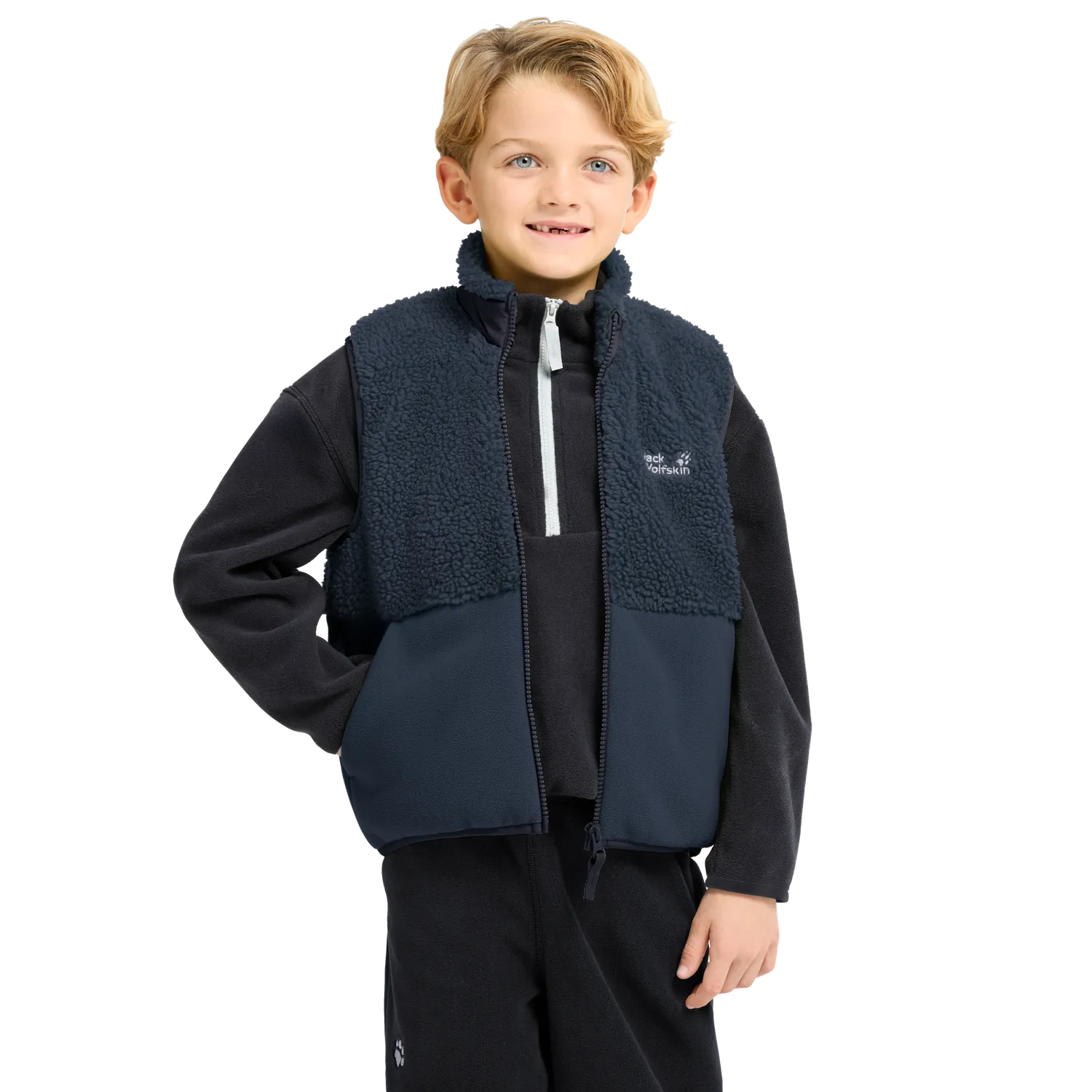 Jack Wolfskin Ice Curl gilet polaire enfant chaud