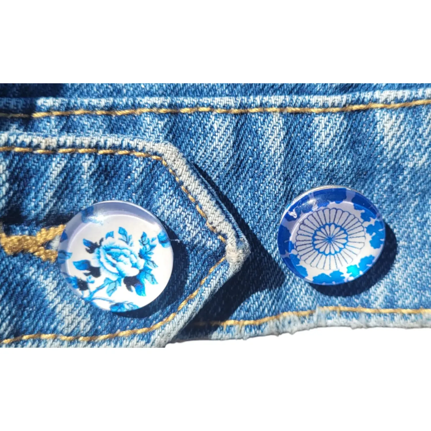 La Fée Bidule Bambita veste en jean bleu clair