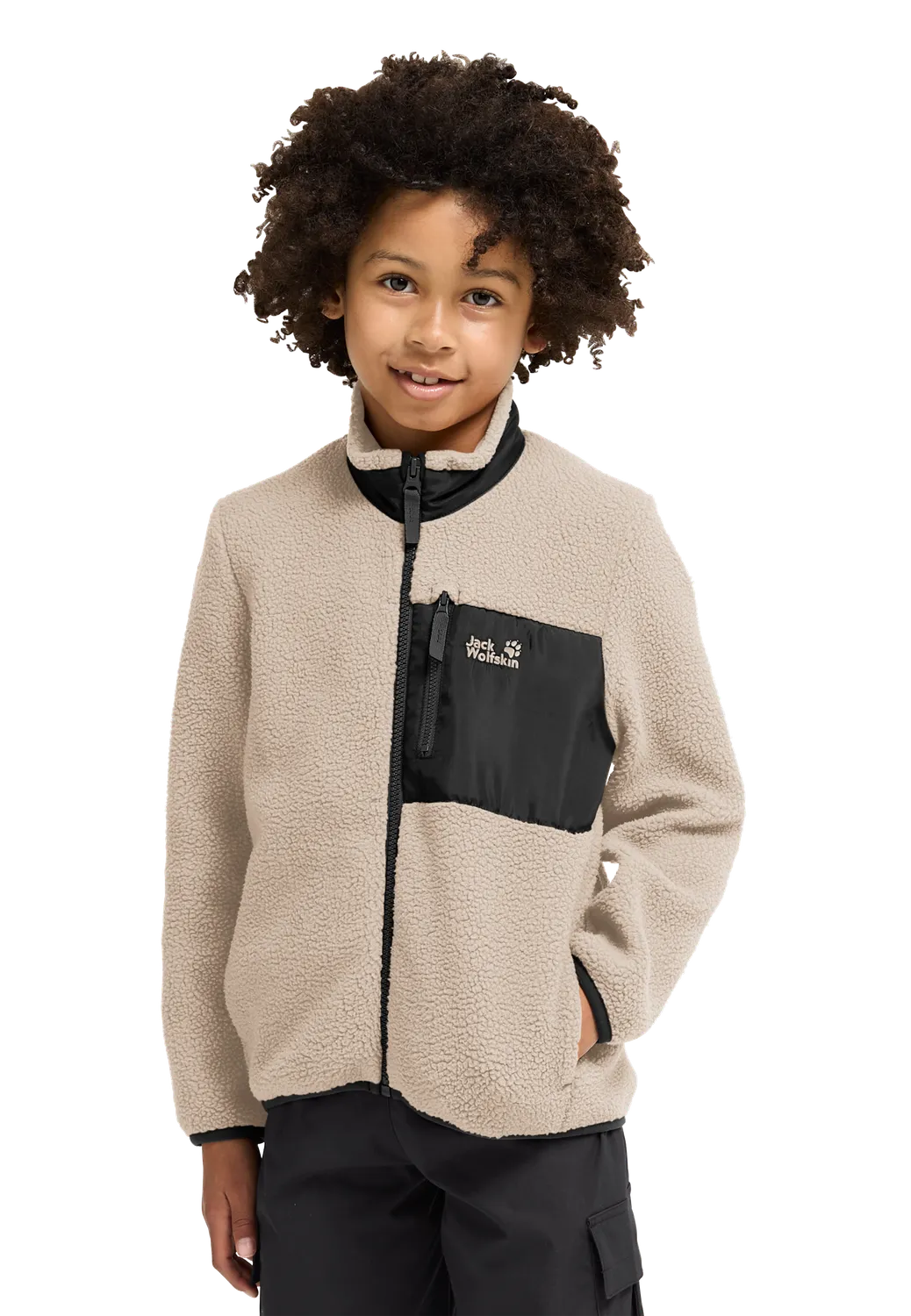 Jack Wolfskin Lite Curl FZ K veste polaire enfant chaude