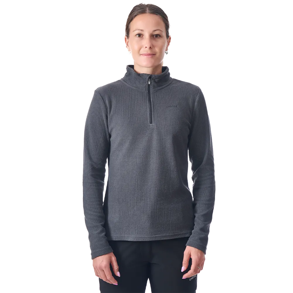 Lhotse Sofia asphalt polaire demi-zip grise respirante