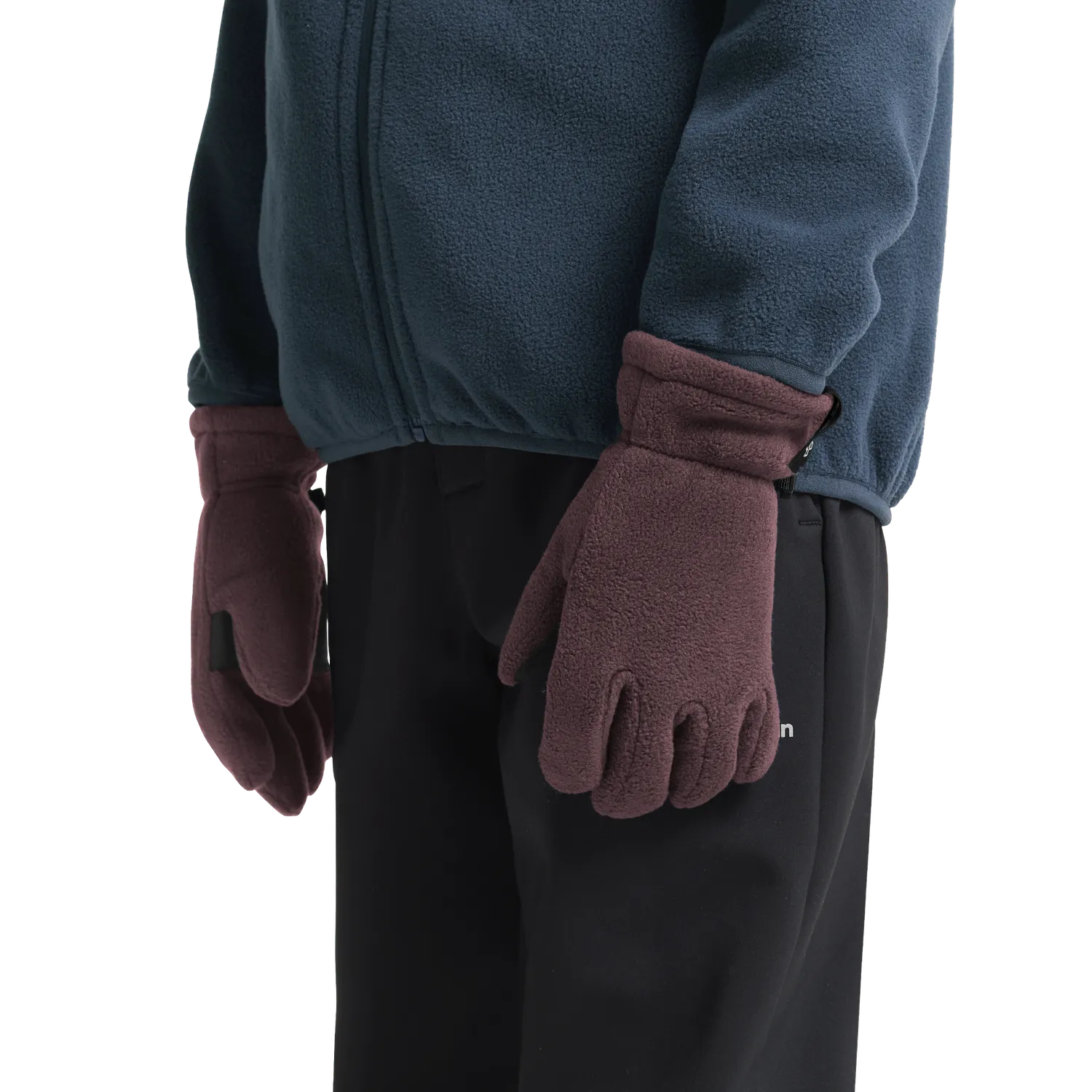 Jack Wolfskin Fleece Glove K gants polaire enfant grip paume PU