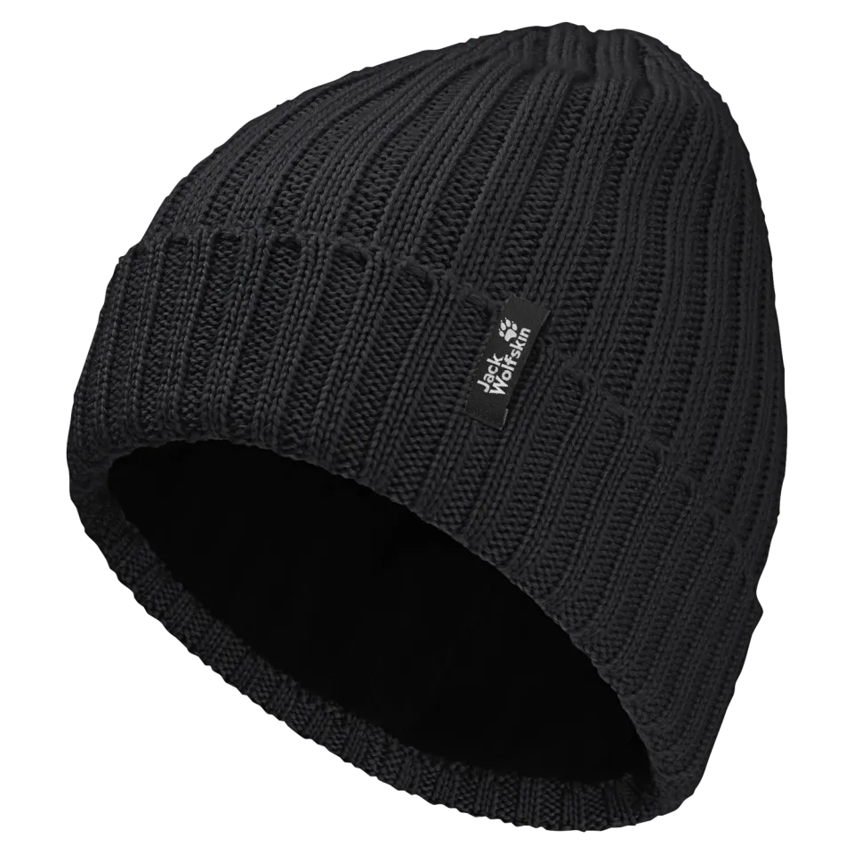 Jack Wolfskin Rib Knit Beanie bonnet doublé polaire mixte