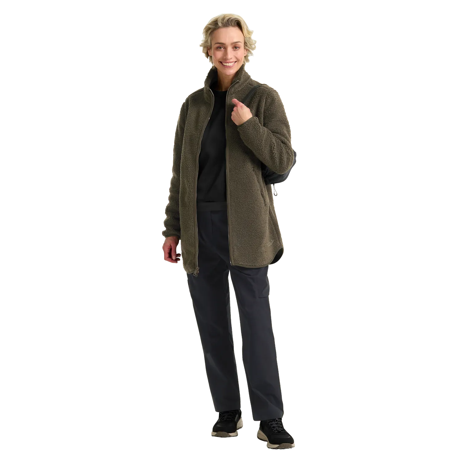 Jack Wolfskin High Curl Coat W manteau femme sherpa long