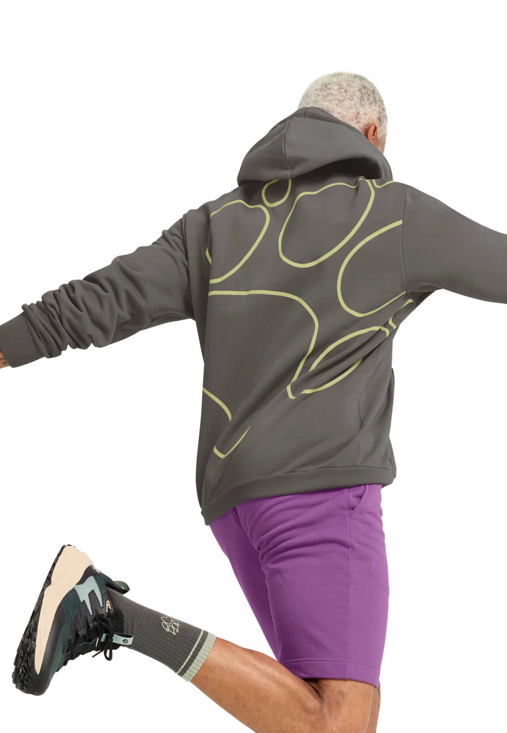 Jack Wolfskin Celebrate the Paw Hoody M sweat capuche homme coton