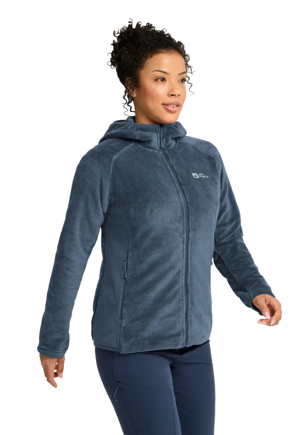 Jack Wolfskin Rotwand Hooded FZ W polaire femme capuche