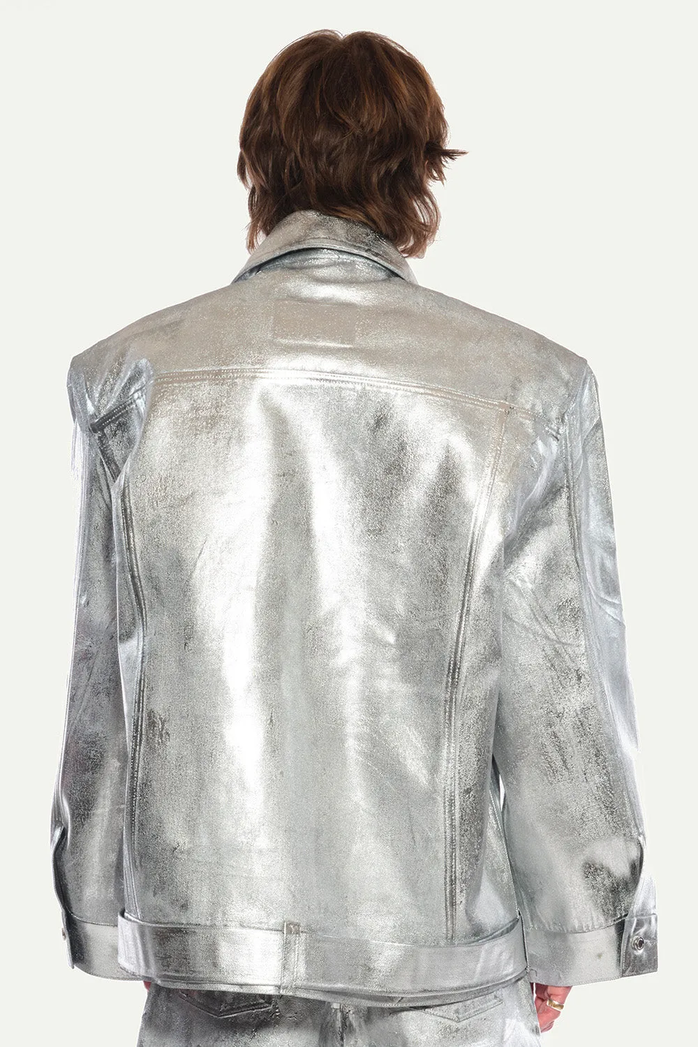 JEANNE FRIOT Delphine Silver Jacket veste jean argent