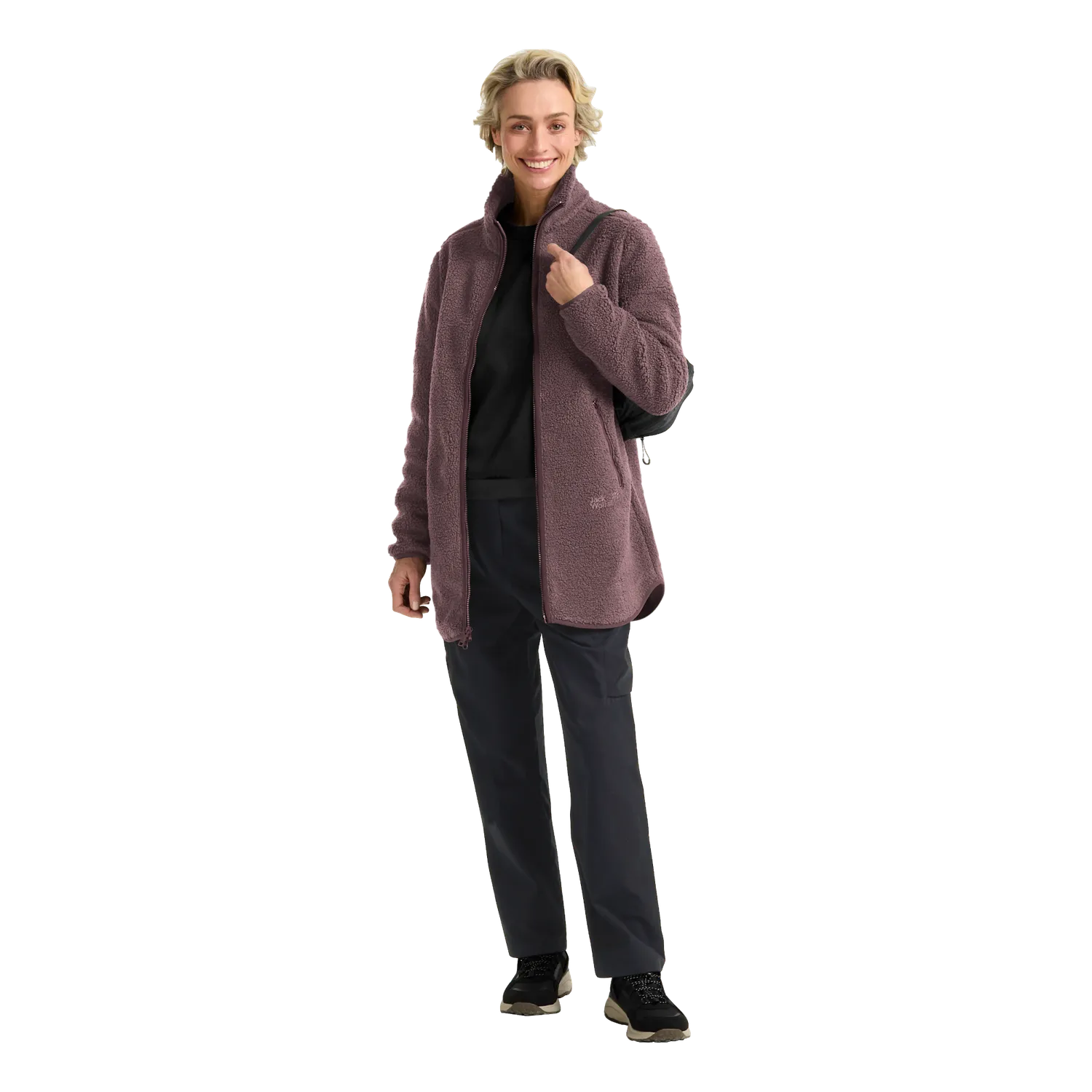 Jack Wolfskin High Curl Coat W manteau femme sherpa chaud
