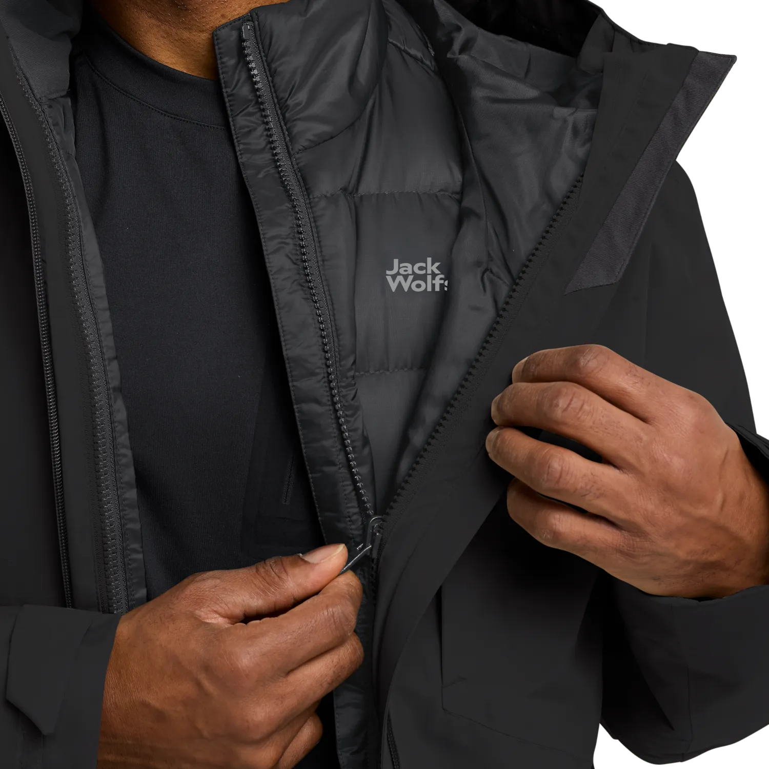 Jack Wolfskin Icecape 3in1 Down Jkt M veste 3-en-1 duvet