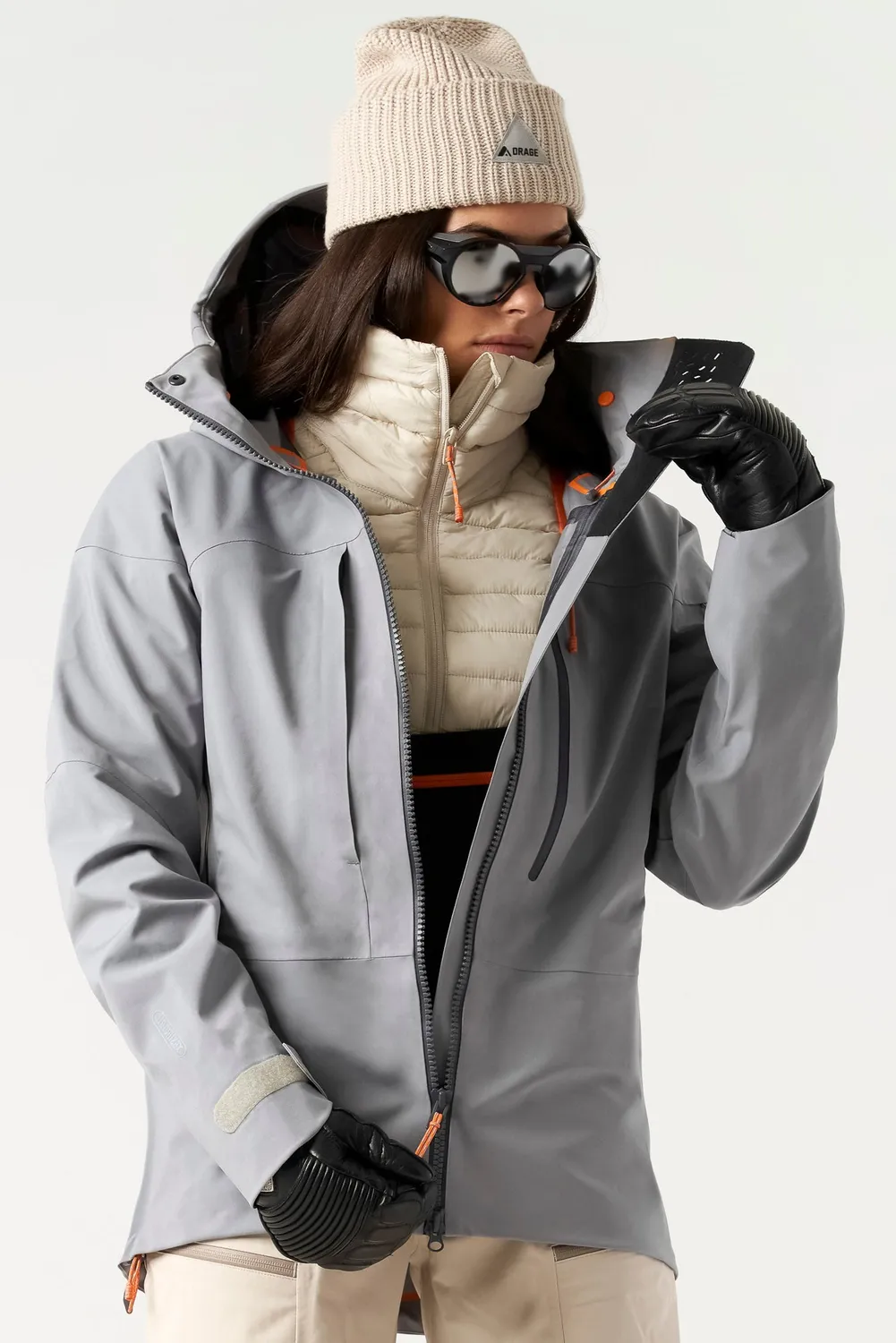 Orage MTN-X Panorama 3L veste ski femme bleu acier imperméable