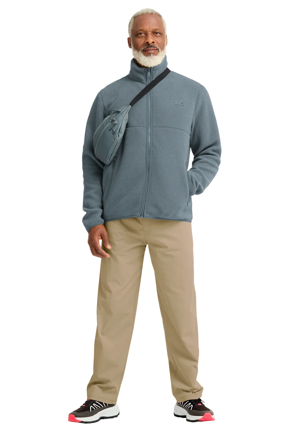 Jack Wolfskin Lite Curl FZ polaire homme col montant