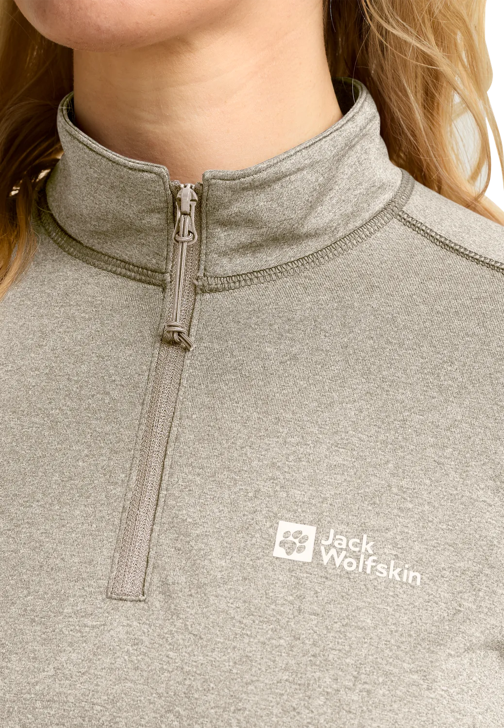 Jack Wolfskin Sky Thermal HZ W sous-couche thermique femme col zippé