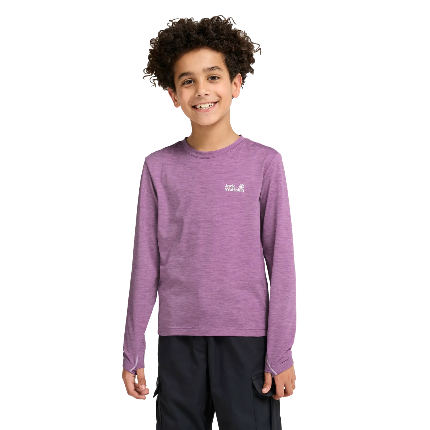 Jack Wolfskin Trail LS K t-shirt enfant manches longues sechage rapide