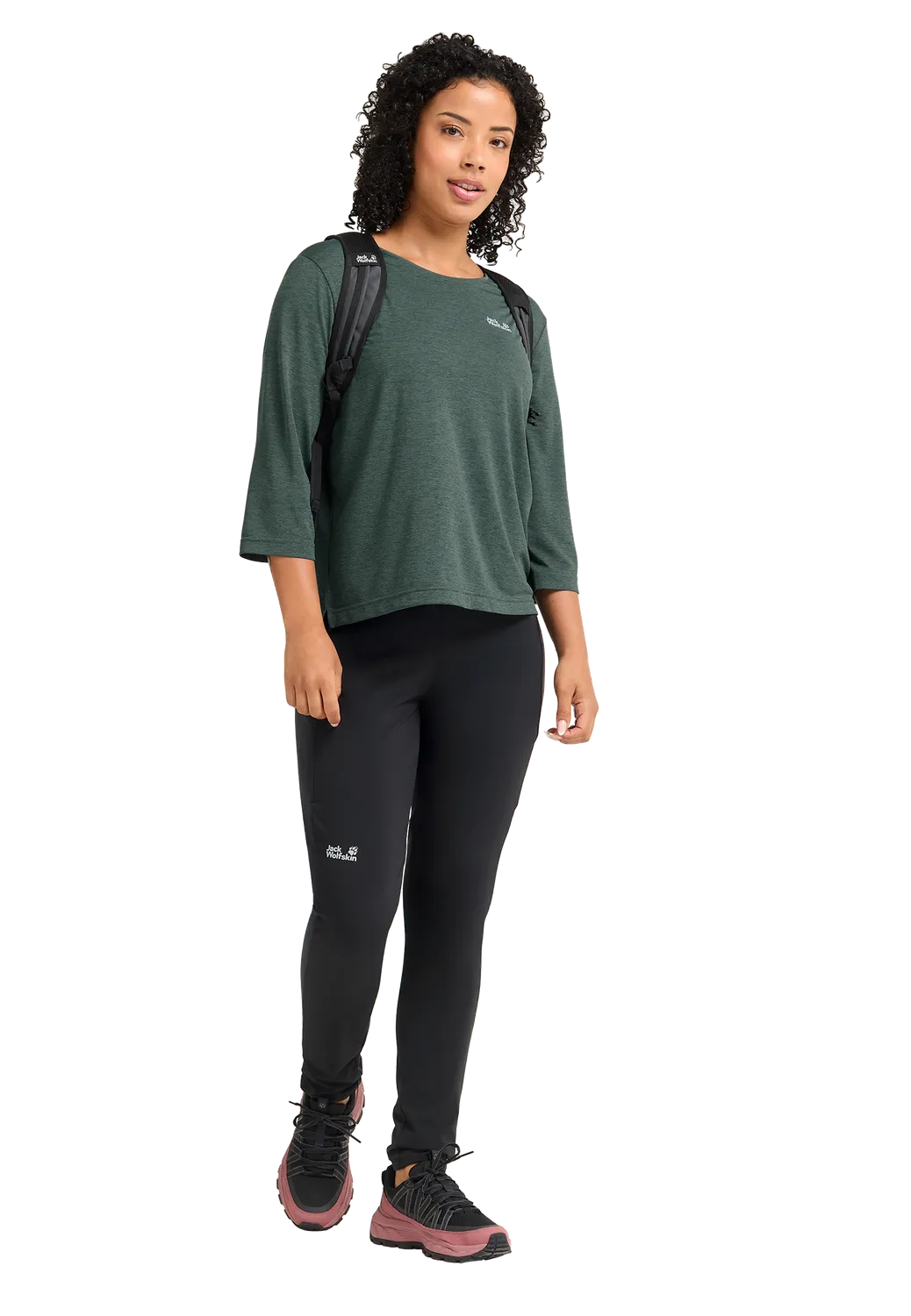 Jack Wolfskin Wildtrail 3|4 W t-shirt femme respirant