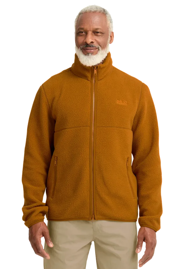 Jack Wolfskin Lite Curl FZ polaire homme S-3XL col montant chaude