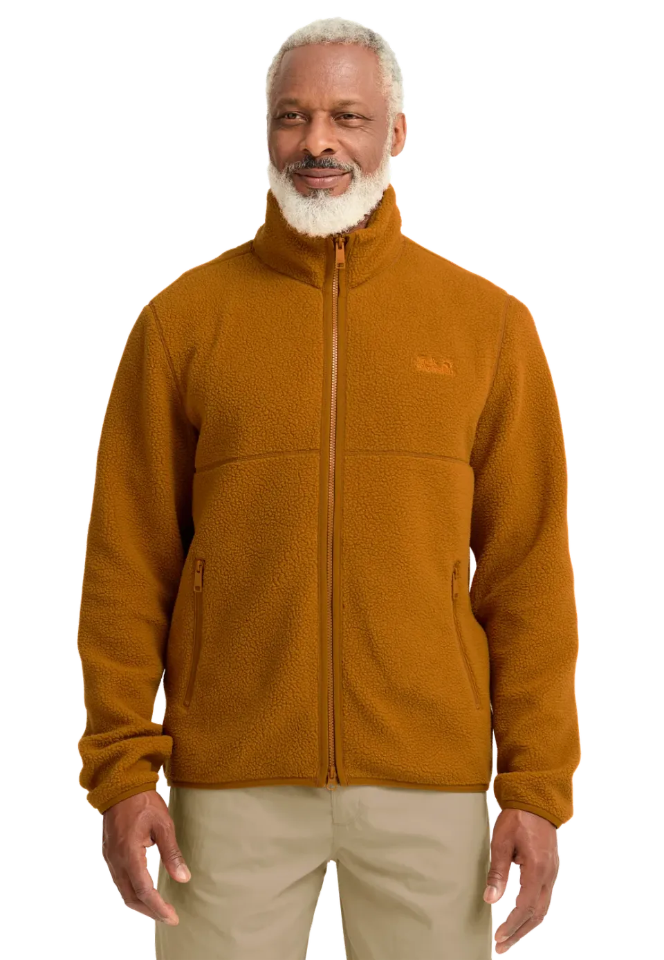 Jack Wolfskin Lite Curl FZ polaire homme S-3XL col montant chaude