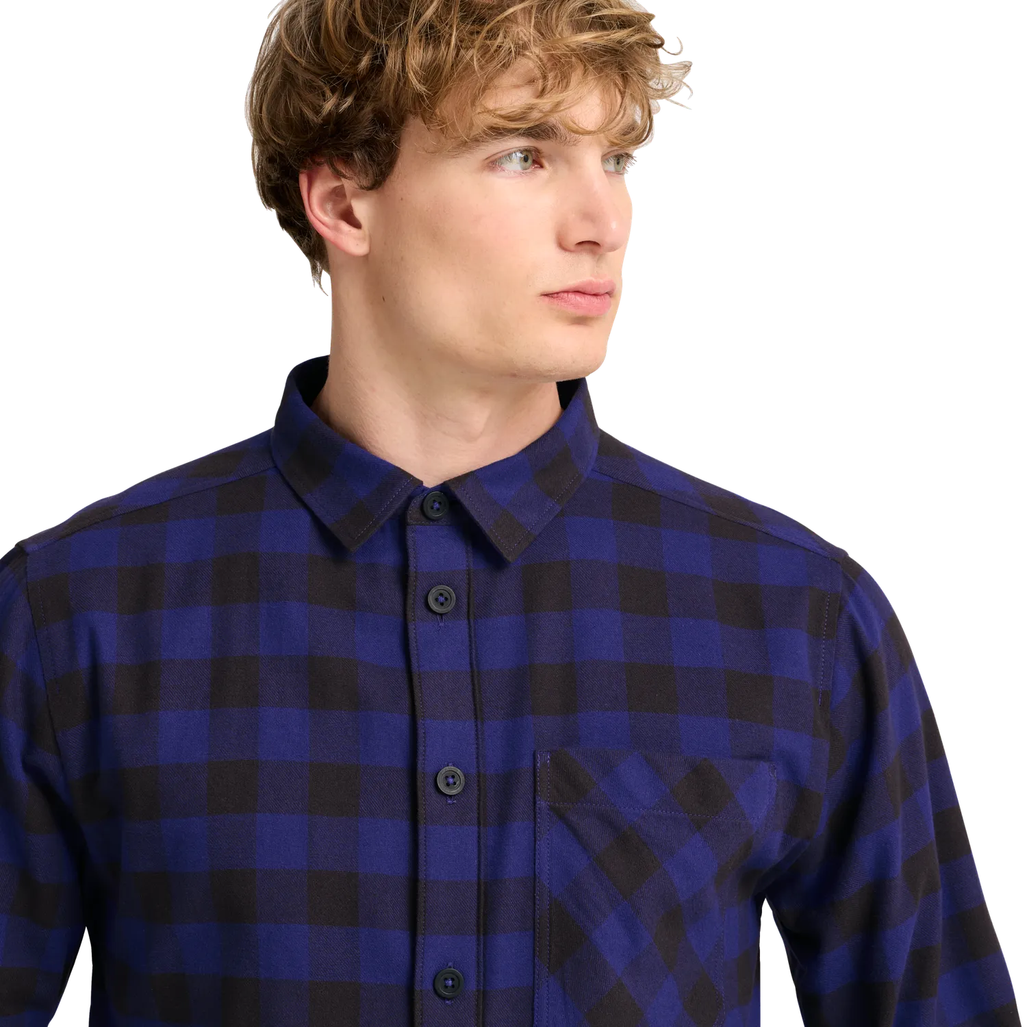 Jack Wolfskin Lite Flannel Shirt chemise homme M carreaux coton