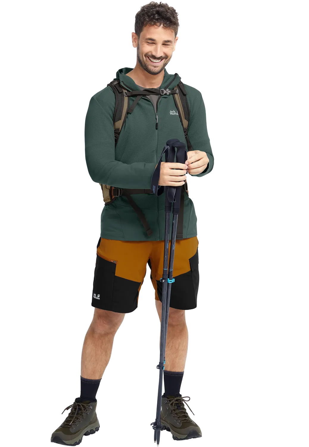 Jack Wolfskin Ridge Hike Hooded FZ M polaire capuche