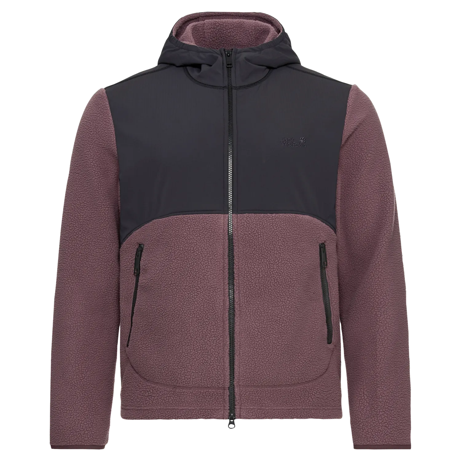 Jack Wolfskin Lite Curl Hooded FZ M polaire homme zippée