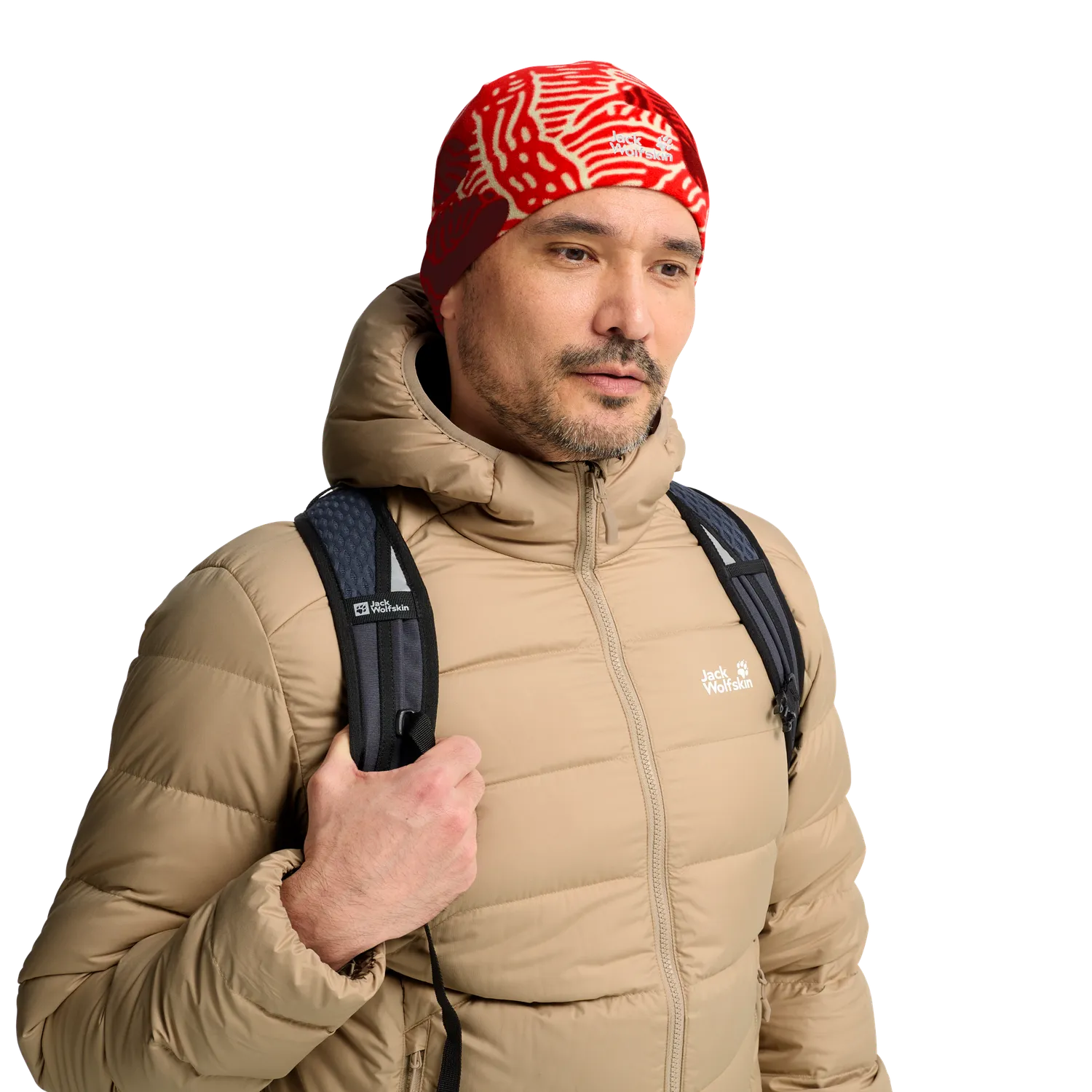 JACK WOLFSKIN REAL STUFF PRINT BEANIE bonnet imprimé