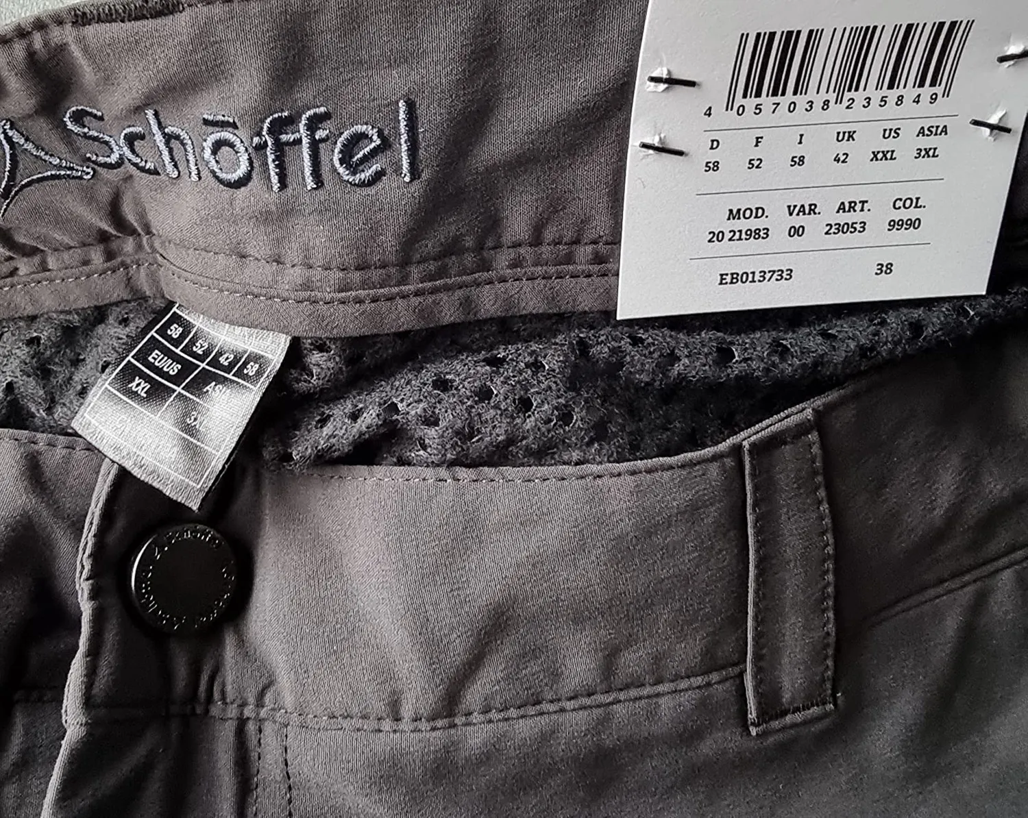 Schöffel Koper pantalon rando hiver stretch doublé